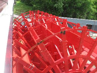 Paddle wheels on the General Jackson Showboat