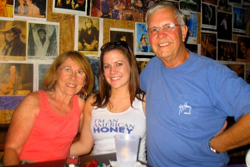 Joyce Hendrix, Anna Laprad & Mike Hendrix at Tootsies