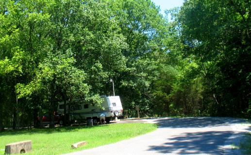 Central dump station at Seven Points COE Campground & Park