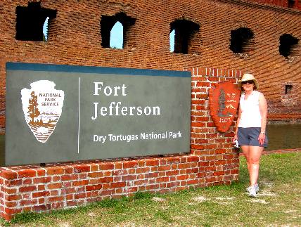 Joyce Hendrix at Ft Jefferson