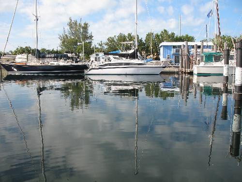 Picture taken from our al fresco dining table at Hogfish Grill in Key West
