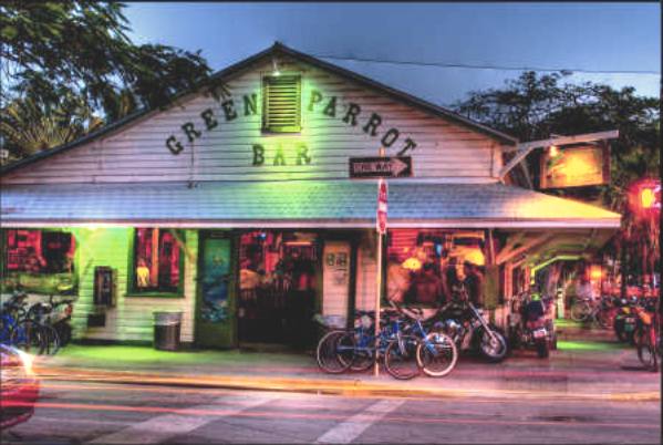Green Parrot Bar on Whitehead Street in Key West